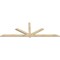 Ekena Millwork Kennewick Rough Sawn Timber Gable Bracket, Douglas Fir, 108"W x 36"H x 2"D x 4"F, 8/12 Pitch GBW108X36X0204KEN00RDF - alternate 2